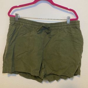 J. Crew  Tie Waist Linen Blend Shorts XL